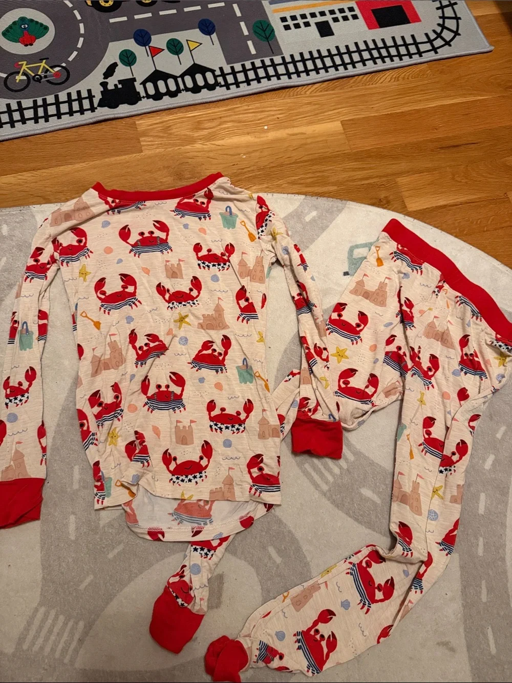 Little sleepies crab pajamas